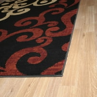 אוסף מקסי -ביתי פאשה אוסף - שטיח אזור עכשווי מודרני - על ידי 8'x11 '