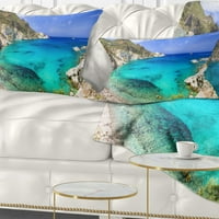 עיצוב יוון חופים של האי מילוש - נוף מודפס לזרוק כרית-12 על 20