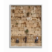 סטופל תעשיות אבן קיר ישראל צילום אפור ממוסגר אמנות הדפסת קיר אמנות, 11 על 14