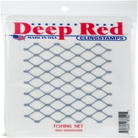 חותמת נצמדת אדומה עמוקה 4 x6 -רשת דיג