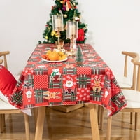 Ray Star חג המולד מפת שולחן מפות ויניל מפות עם גבות פלנאליים מטל שולחן ליל כל הקדושים