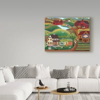אמנות סימן מסחרי אמנות 'שמיכות עפיפונים ואומנות קנבס לימונדה מאת שריל ברטלי