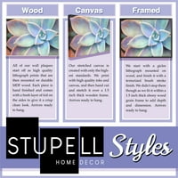 עיצוב הבית של Stupell צבוע באלמוגים אפור אפור ממוסגר