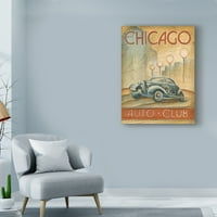 אמנות סימן מסחרי אמנות 'שיקגו מועדון רכב' באמנות קנבס מאת איתן הרפר