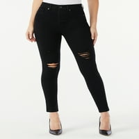 סופיה ג 'ינס נשים של ורוד מפותלת סקיני סופר עלייה גבוהה ג' ינס