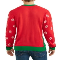קישוט חג המולד לגברים סוודר חג המולד מכוער, עד מידה 2