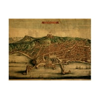 אטלס אדום מעצב את אמנות הבד של נאפולי 1663