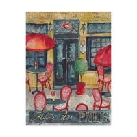 סימן מסחרי אמנות 'קפה קפה דה פריז אמנות הבד' מאת מריאטה כהן אמנות ועיצוב