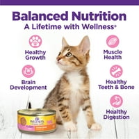 בריאות מלאה של חתלתול בריאות רטוב אוכל חתול רטוב, מתכון מנה ראשונה של עוף, 5.5oz Can, של 24