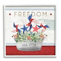 חופש סטופל אמריקנה גלגלי סיכה פרחוניים ציור לחג
