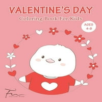 ספר צביעה של יום לילדים בגילאי 4-: עיצובים ייחודיים וחמודים עם נושא בעלי חיים של יום האהבה כמו דוב מקסים,