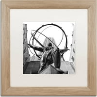 סימן מסחרי אמנות אטלס רוקפלר סנטר אמנות קנבס מאת Cateyes, White Matte, מסגרת ליבנה