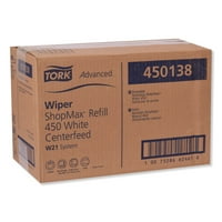 מגב Shopma Advanced Tork 450, 9. 13.1, לבן, 200 רול, רולס קרטון -trk450138