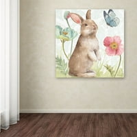 סימן מסחרי אמנות 'אביב סופיות ארנבות II' אמנות קנבס מאת ליסה ביקורת