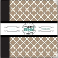 מלאכות אמריקאיות Bobunny 8 9 Misc Me Binder - עיצוב לבן וקראפט, אביזר אלבום - אלבום כריכה קשה