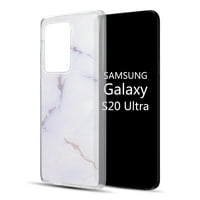 Galaxy S Ultra Spargling Marble IMD TPU רך - סגול