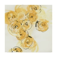 סימן מסחרי אמנות 'ורדים צהובים ANEW I V.2' אמנות קנבס מאת כריס פסצ'קה