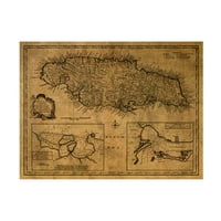 אדום אטלס עיצובים ' ג 'מייקה 1747' בד אמנות