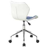 איירין אינוונט כיסא מחשב חדר לימוד חדר שינה כיסא משרד גובה גלגלים ניילונים מתכווננים ריהוט ביתי, כחול