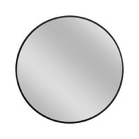 נייטייפ עגול קיר עגול מראה מעגל מתכת מסגרת מתכת שחורה 36