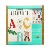 מערך הלוח והרכובות של Kate & Milo ABC, למידת אלף -בית לגילאי 2+, ספר ABC ABC וכרטיסי פלאש אלפבית