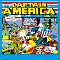 קפטן אמריקה קומיקס פוסטר ופוסטר הר צרור