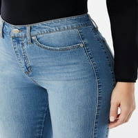 סופיה ג 'ינס נשים של ורוד מפותלת עלייה גבוהה צד פנל סקיני ג' ינס