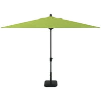 Amauri Living Outdoor Living - Laguna Cove 10 '6.5' uto Auto Automarket מטרייה, מסגרת ספיר שחור, Sunbrella