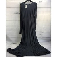 שמלת מקסי אימפריה שרוול ארוך לנשים