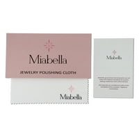 Miabella's Women's 14kt צהוב אהבת אהבה עגילים מלוטשים