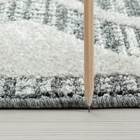שטיח אזור מעבר אפור מרוקאי, קרם מקורה מפוזר קל לניקוי