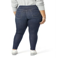 חתימה מאת לוי שטראוס ושות '. נשים פלוס גודל עיצוב מכנסי ג'ינס רזים