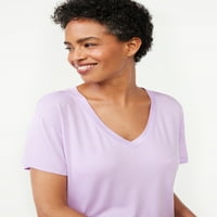 חולצת טריקו לשינה של JoySpun לנשים, גדלים עד 3x