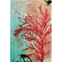 מרמונט היל אדום אלמוגים על ידי כריסטין לינדסטרום ציור הדפסה על עטוף בד
