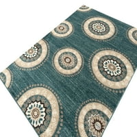 אוסף מקסי -בית זאהרה זא- רץ עכשווי שטיח - על ידי - 2'x5 '