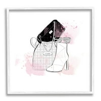 תעשיות סטופל מסוגננות גלאם אופנה ארנקים גרפיים אמנות גרפית אומנות מסגרת אמנות קיר, עיצוב מאת אליסון פיטרי