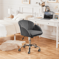 כיסא שולחן חמוד של EasyFashion למבוגרים, אפור כהה