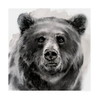 אמנות סימן מסחרי 'דוב חיוך II' אמנות קנבס מאת ג'ניפר פקסטון פרקר