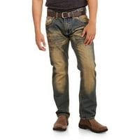 מכנסי ג'ינס רזים של גברים עם פרט תפר עבה