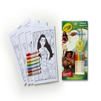ספר צבע ופעילות של Crayola Page הכולל את מואנה של דיסני, ילד