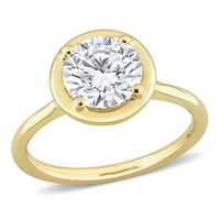 Miabella's נשים 1- קראט T.G.W. יצר טבעת סוליטייר זהב צהוב 10kt צהוב