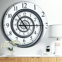 שעון קיר קיר מתכת 'קיר אנלוגי של זמן' זמן '