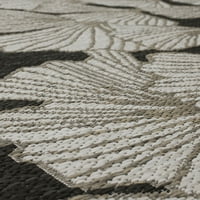מוהוק בית ג'ייד פרפר שטיח אזור חיצוני, אפור כהה, 5 '3 7' 6