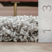 שטיח אזור שאג פלאש קטיף של ג'נין, 2 '8 8', אפור