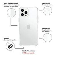 מארז טלפון של Essentials iPhone, לבבות לבנים