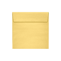מעטפות הקליפות ריבועיות של Luxpaper & Press, 1 2, מתכת זהב, חבילה