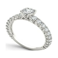 קראט T.W. טבעת אירוסין של יהלום קלאסי 14KT זהב לבן