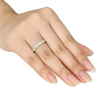 Miabella's Carat T.W. טבעת יום השנה ליהלום 10kt זהב צהוב