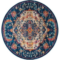 יונייטד אורגים קלדוניה אולאני בית חווה שטיח שטיח, כחול חצות, 7'10 7'10