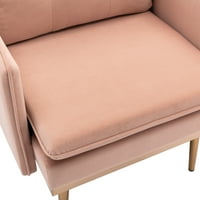 כיסא מבטא Alahomora, כורסת קטיפה מודרנית עם כרית גב עבה מרופדת לסלון